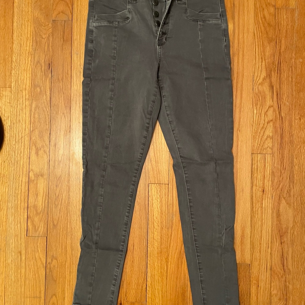 American Eagle Outfitters High Rise Charcoal Jeans